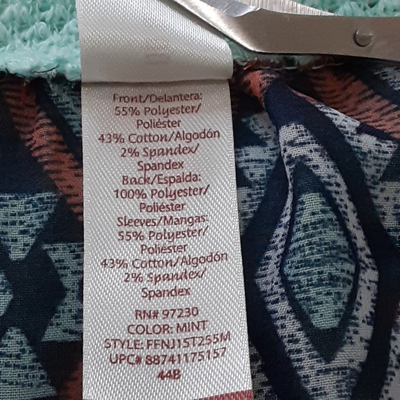 no boundaries Hi Lo Cotton Blend Top Size - Picture 3 of 8